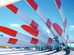 130 Meter lang ist ein einzelnes Rotorblatt. (Bildquelle: CRRC)