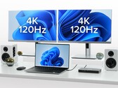Die neueste Docking-Station von Plugable kann zwei 4K-Monitore mit 120 Hz betreiben. (Bild: Plugable)