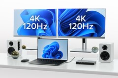 Die neueste Docking-Station von Plugable kann zwei 4K-Monitore mit 120 Hz betreiben. (Bild: Plugable)