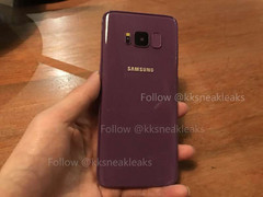 Hier ein Galaxy S8-Dummy in der violetten Farbvariante, die möglicherweise von Samsung angeboten wird.