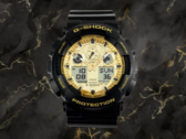 Die Casio GA-100GGB-1A9 (im Bild) ist eine von vier neuen Uhren der Black and Gold-Serie. (Bildquelle: Hatyai-Nalika, bearbeitet)