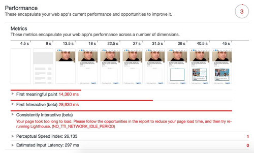 USA Today in der US-Variante: 45 Sekunden Ladezeit.