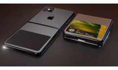 Das iPhone Fold soll auf einen ähnlichen Design-Ansatz wie das Samsung Galaxy Z Flip setzen. (Bild: ConceptsiPhone)