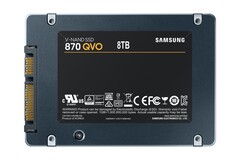 Während die SSD 860 QVO nur mit maximal 4 TB erhältlich war gibts die neue 870 QVO auch mit 8 TB Speicher. (Bild: Samsung)