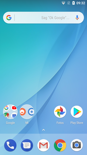 Homescreen des Mi A1