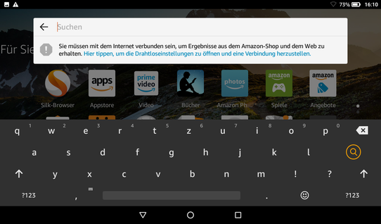 Amazon Fire 7 - Eingabegeräte