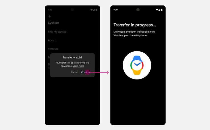Die Pixel Watch kann endlich mit einem neuen Smartphone gekoppelt werden, ohne diese zurückzusetzen. (Bild: Google)