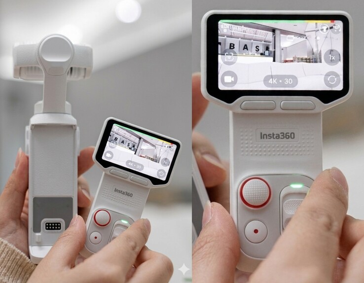 Die weiße Insta360 Luna Ultra.