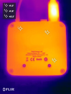 Ninkear M7 beim Stresstest (Unterseite)