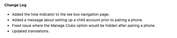 Die Versionshinweise für Garmin Approach J1 System Software Version 8.09