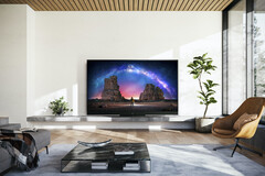 Panasonic hat im Rahmen der CES 2023 seinen neuen OLED-Flaggschiff-TV MZW2004 präsentiert. (Bild: Panasonic)