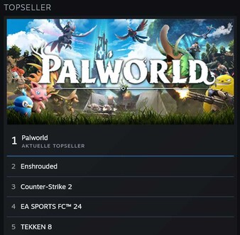 Steam Topseller Charts