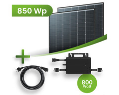 Balkonkraftwerk mit Glas-Glas-Modulen und integriertem WLAN