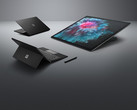 Die neuen Surface-Geräte, komplett in schwarz. (Bild: Walking Cat, Twitter)