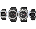 Casio GM-5600M-1JF, GM-2100BM-1AJF, GM-2100M-1AJF und GM-5600BM-1AJF (von links nach rechts) (Bildquelle: Casio - bearbeitet)