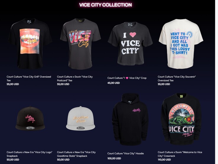Die Vice City Collection der Miami Heat-Marke Court Culture. 