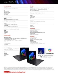 Lenovo ThinkPad L16 Gen 3 Intel Spezifikationen.