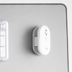 Logitech Pebble Up Maus in Weiß
