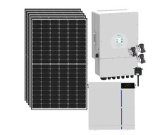 Solaranlage mit Stromspeicher und robusten Glas-Glas-Modulen (Bild: Trina Solar, Deye) 