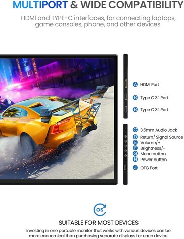 Etwa die Helligkeit lässt sich gleich am Monitor auswählen (Bildquelle: Uperfect)