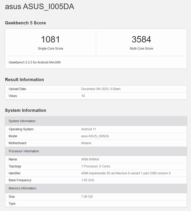 Ein mögliches Asus ROG Phone 4 oder Zenfone 8 wurde auf Geekbench entdeckt.