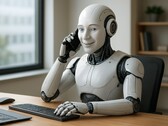 So sieht es selbstverständlich nicht aus, wenn ein KI-Assistent einen Anruf entgegennimmt. Die Idee ist jedoch amüsant. (Bildquelle: OpenAI / ChatGPT)