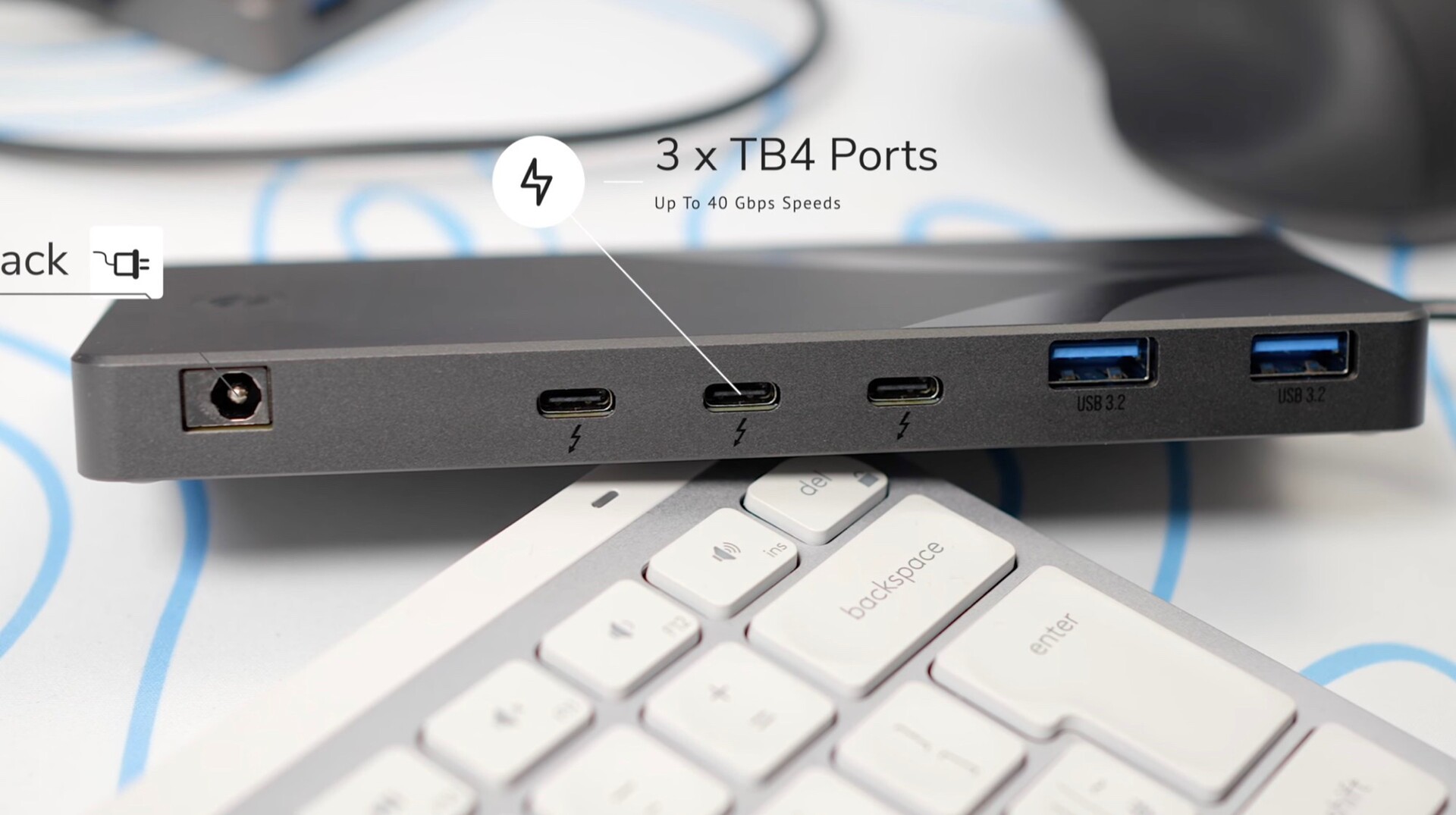 Sabrent Thunderbolt 4 Dock integriert KVMSwitch, 60W PD und Support