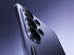 Das Samsung Galaxy S26 Ultra ist auf einem ersten Promo-Bild in Violett zu sehen.