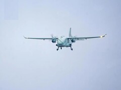 Das unbemannte Hybrid-Frachtflugzeug YH-1000S.