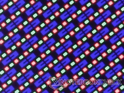 Scharfe OLED-Subpixel ohne jegliche Körnung