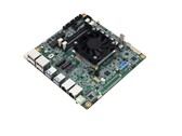 Das MIX-PT LWV1 Mini-ITX-Motherboard von Aaeon sieht aus wie ein typisches kompaktes SFF-Motherboard mit integriertem Lüfter.