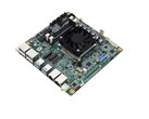 Das MIX-PT LWV1 Mini-ITX-Motherboard von Aaeon sieht aus wie ein typisches kompaktes SFF-Motherboard mit integriertem Lüfter.
