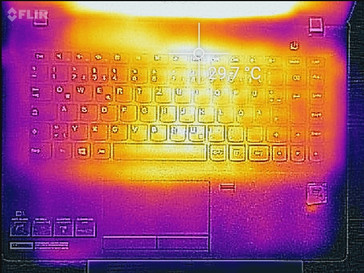 Wärmeentwicklung Oberseite (Leerlauf)
