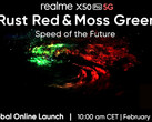 Realme X50 Pro kommt in zwei Farben: Rust Red und Moss Green.