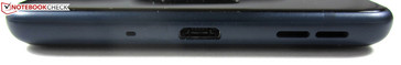 Fußseite: Mikrofon, Micro-USB-2.0-Anschluss, Lautsprecher