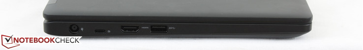 links: Netzteil, USB Typ-C (mit DisplayPort), HDMI, USB 3.0