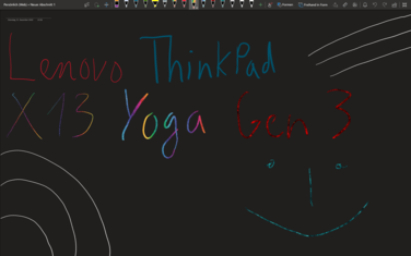 Lenovo ThinkPad X13 Yoga Gen 3: Stift-Funktionstest