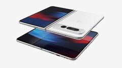 Das Google Pixel Fold soll einen deutlich größeren Akku als das Samsung Galaxy Z Fold4 5G erhalten. (Bild: @OnLeaks / HowtoiSolve)