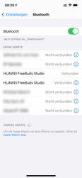 iOS - Bluetooth-Gerätemanager