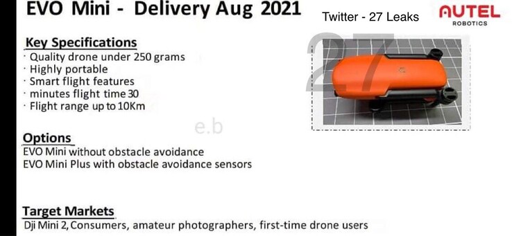 EVO Mini und EVO Mini+ könnten Autels Vorboten für die DJI Mini 3 sein.