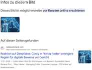 Dies Funktioniert anscheinend noch nicht bei allen Bildern.
