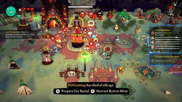 Im Bild: Ein Gameplay-Screenshot aus Cult of the Lamb.
