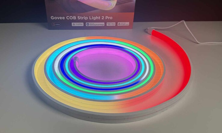 Govee COB Strip Light 2 Pro im Test (hier noch im aufgewickelten Zustand)
