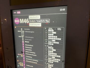M46 mit drei unterschiedlichen Laufwegen.