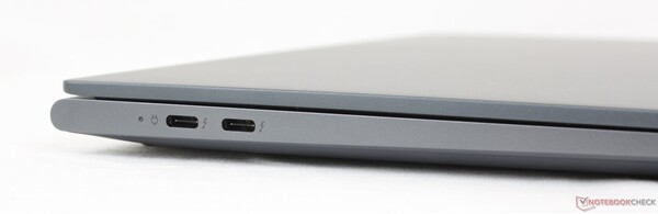 Die Anschlussmöglichkeiten des Lenovo Yoga Slim 7i Pro (Bilder: Notebookcheck)