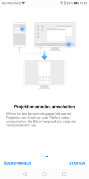 Huawei Mate 10 Pro: Projektionsmodus / Desktop-Modus