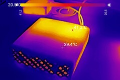 HP ZGX Nano G1n AI Station Wärmebild Front