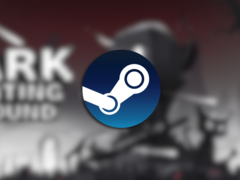 Dark Hunting Ground verbrachte vor seiner 1.0-Veröffentlichung fast ein Jahr im Early Access. Im Bild: Das offizielle Spielbanner mit dem überlagerten Steam-Logo. (Bildquelle: Steam - Editiert)