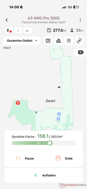 Übersicht in der Dreame App