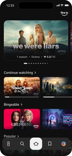 Die runderneuerte Fire-TV-App macht das Smartphone zur zentralen Second-Screen-Steuerung für Streaming-Inhalte (Bild: Amazon).